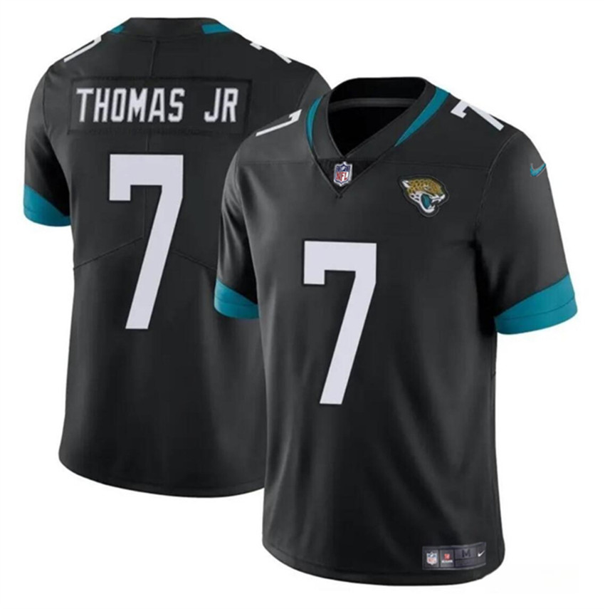 Men's Black Jacksonville Jaguars #7 Brian Thomas Jr 2024 Draft Vapor Untouchable Limited Stitched Jersey